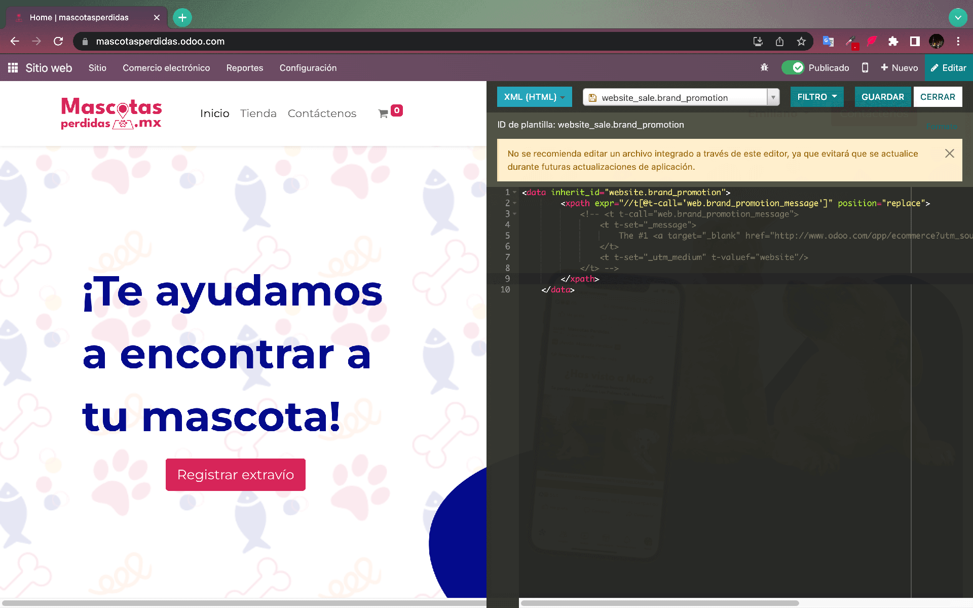 Comentar líneas de código