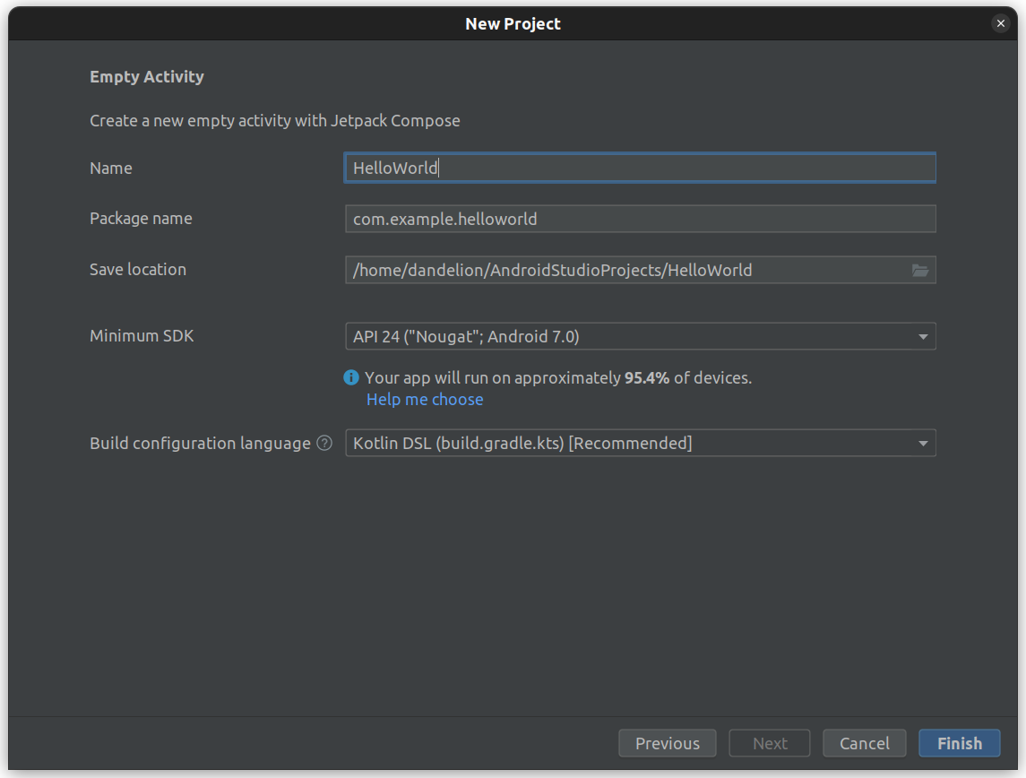 Introducción a Android Studio en Ubuntu: Instalación y Creando tu Primer 'Hola Mundo'