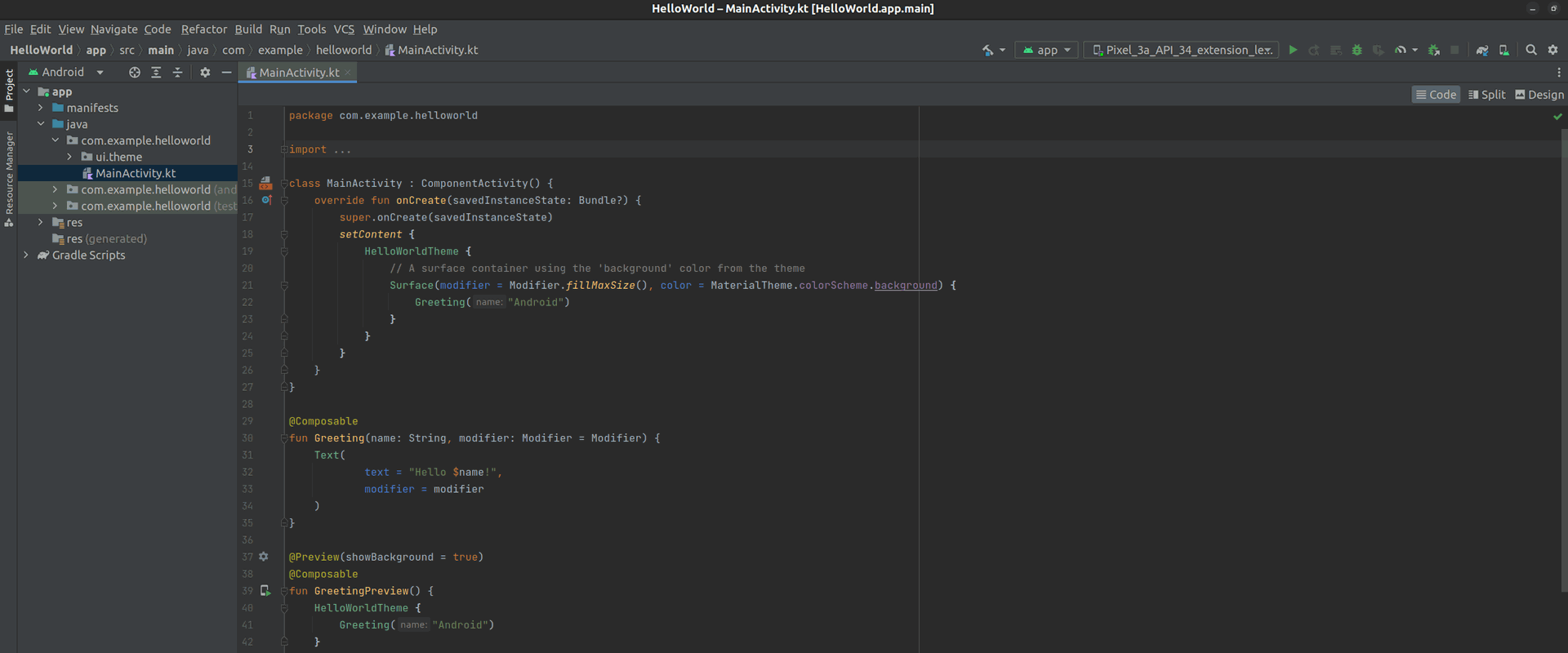 Introducción a Android Studio en Ubuntu: Instalación y Creando tu Primer 'Hola Mundo'