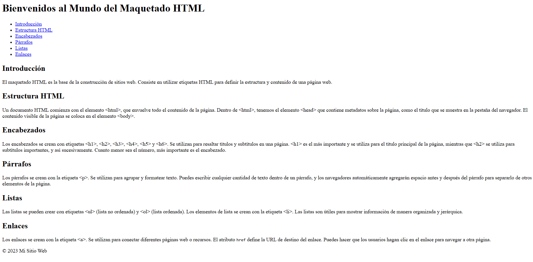 Introducción al Desarrollo Web
