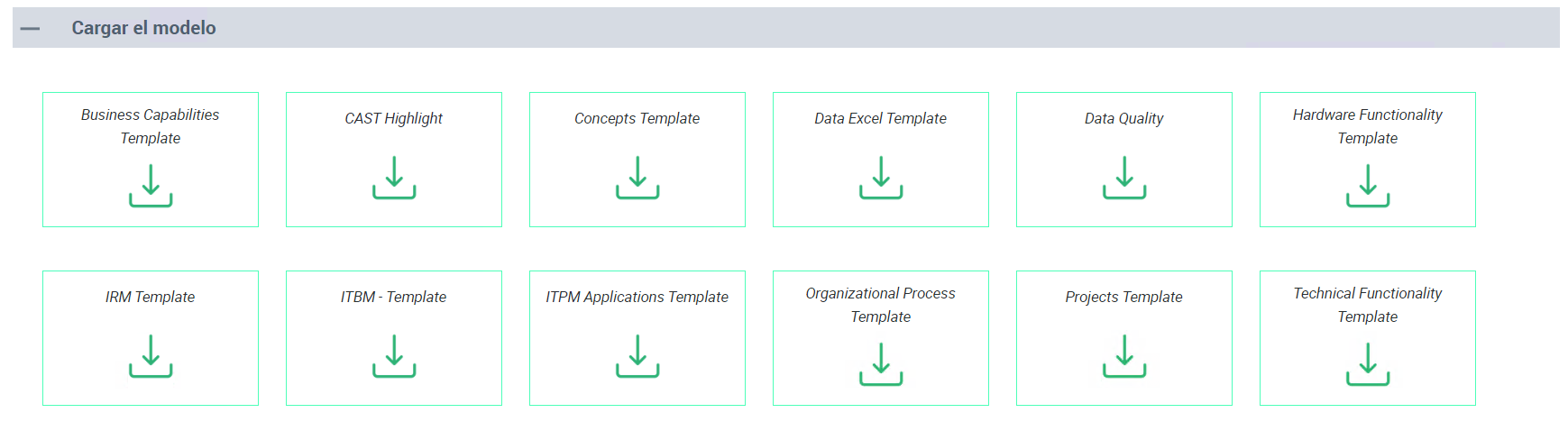 Importación de Objetos con Plantillas de Excel en Hopex