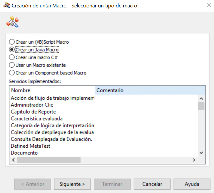 Cómo crear una Macro para Hopex utilizando Java