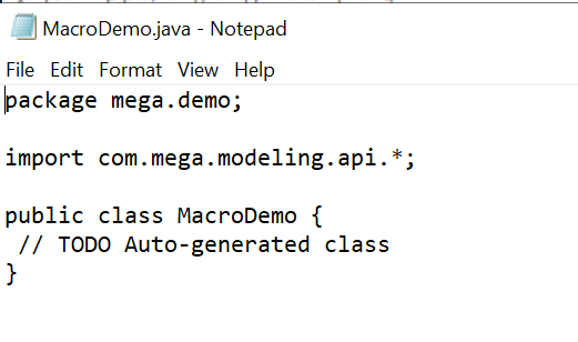 Cómo crear una Macro para Hopex utilizando Java