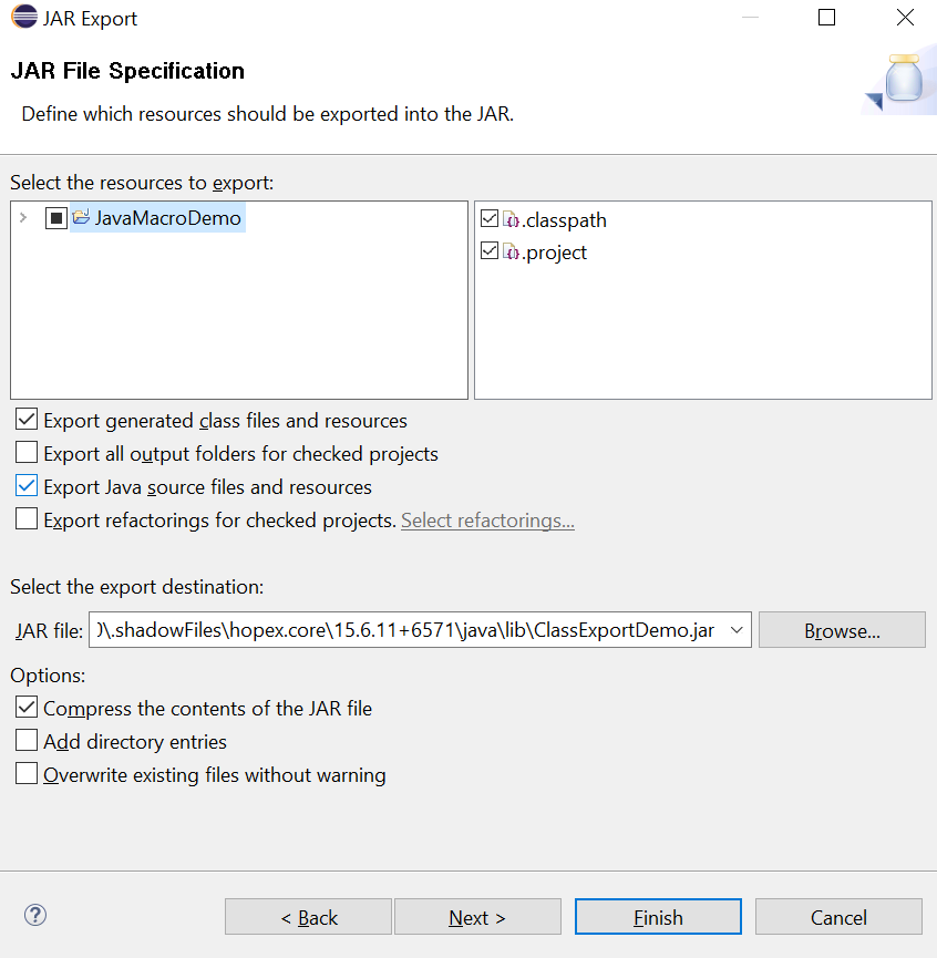 Cómo crear una Macro para Hopex utilizando Java