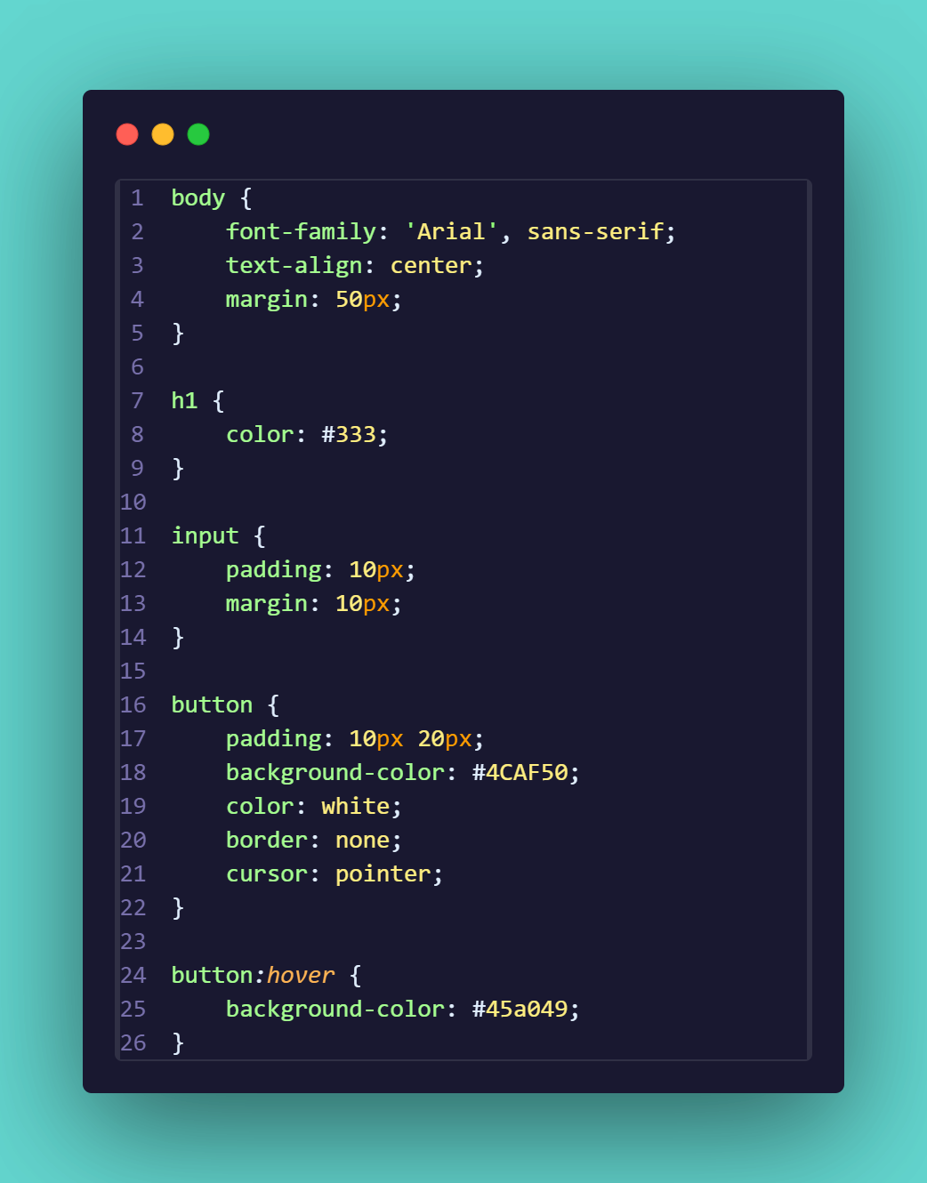 CSS Ejemplo