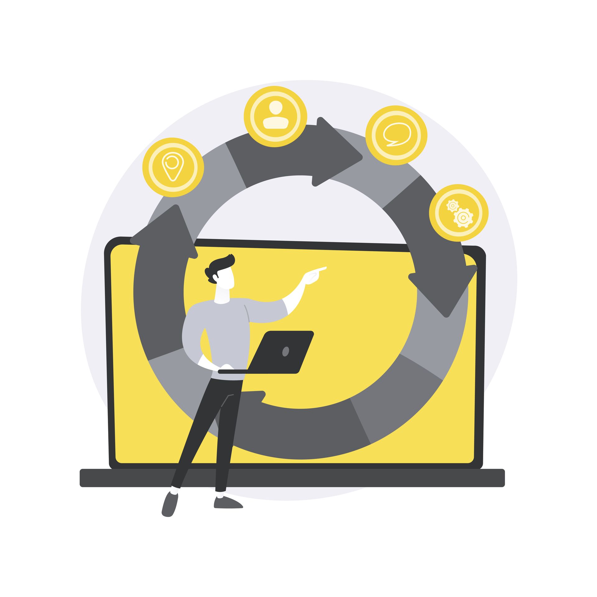 Ilustración de lógica de programación